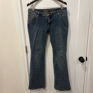 Vintage Y2K Women's Blue Denim Flare/Bootcut Jeans